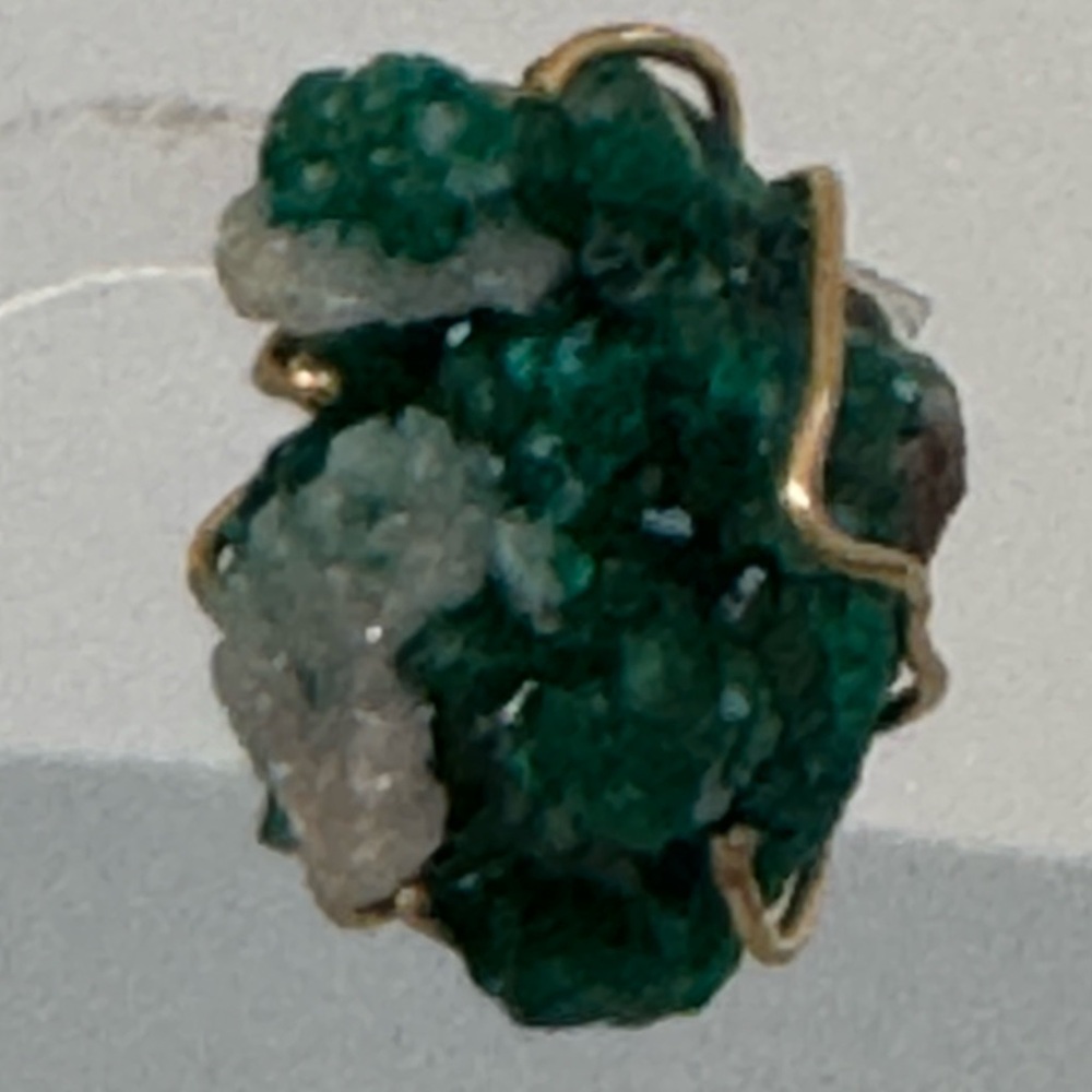 14k Real Solid Gold Authentic Emerald Earrings - image 6